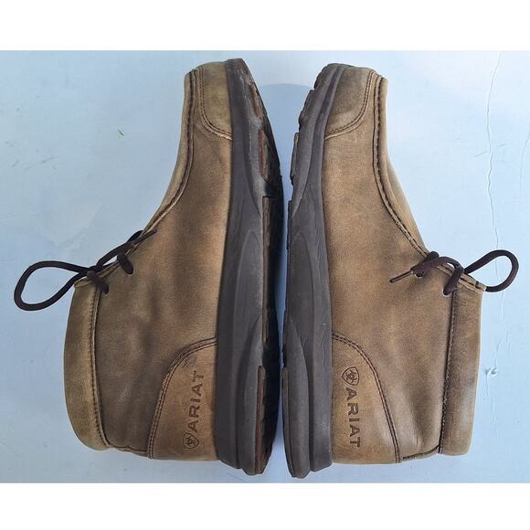 Ariat Men Spitfire Boots Distressed Brown Leather Size 10.5  Lace up Casual Shoe